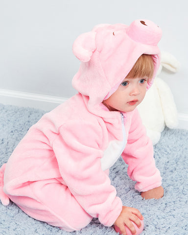 Baby Pink Pig Onesie Halloween Costume